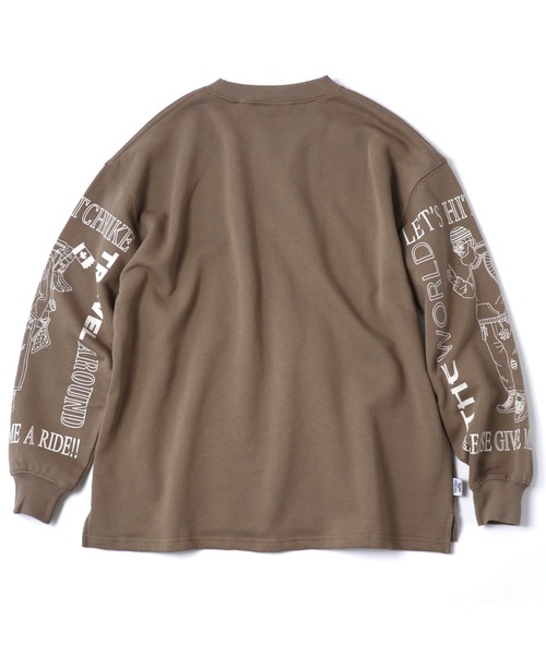 「gym master」 スウェットカットソー MEDIUM グレイッシュブルー メンズ_画像2