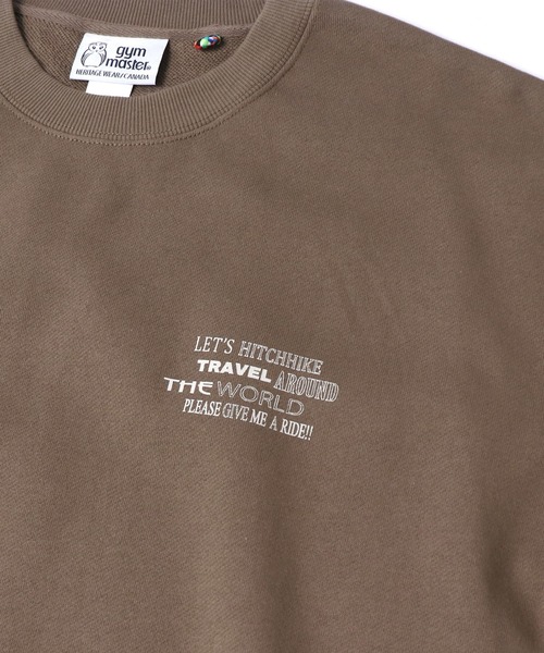 「gym master」 スウェットカットソー MEDIUM グレイッシュブルー メンズ_画像3