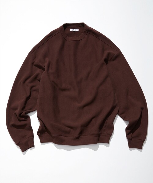 「CAHLUMN」 スウェットカットソー SMALL ブラウン メンズ