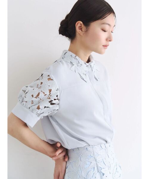 TONAL（トーナル） ブラウス シャツ 入学式 卒業式 ケミカルレース