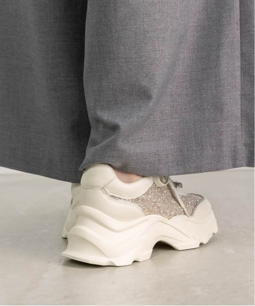 「RANDA」 ローカットスニーカー LL アイボリー レディース_画像6