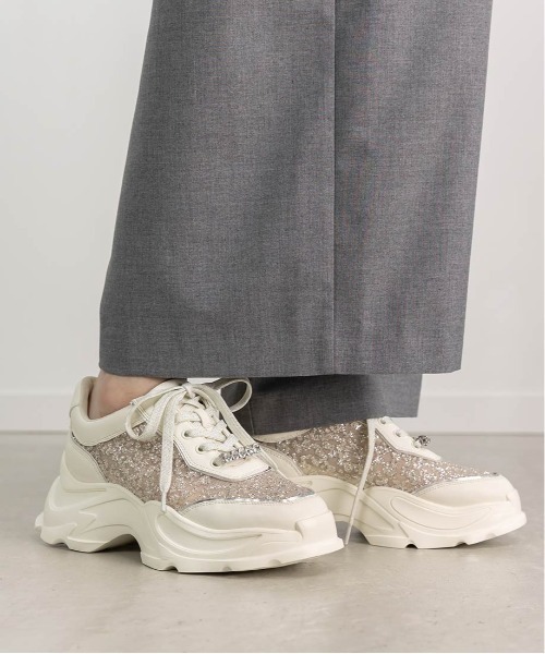 「RANDA」 ローカットスニーカー LL アイボリー レディース_画像7