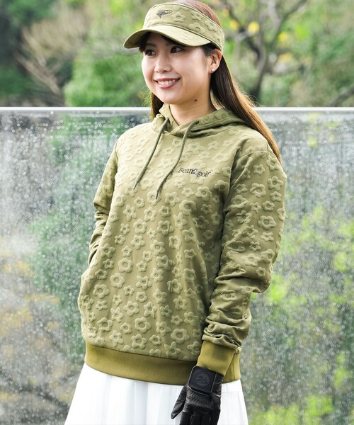 BEAMS GOLF（ビームス ゴルフ） プルオーバーパーカー LARGE オリーブ