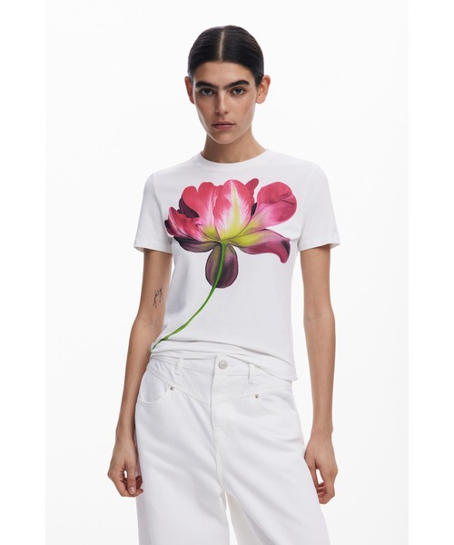 「Desigual」 半袖Tシャツ X-SMALL ホワイト レディース_画像3
