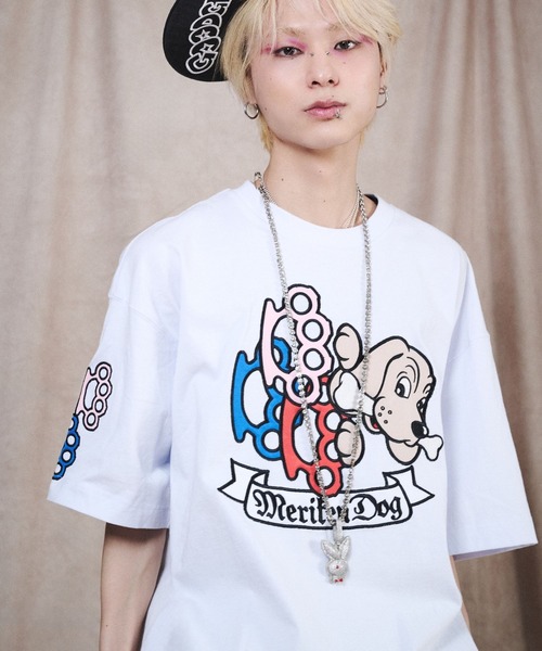 GALFY（ガルフィー） tシャツ メリケンHEARTS TEE/おしゃぶりワンワン