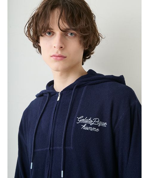 【新品タグ付き】ジェラートピケ gelato pique ルームウェア ネイビー gelato pique（ジェラートピケ） uvカット パジャマ 「HOMME」「接触冷