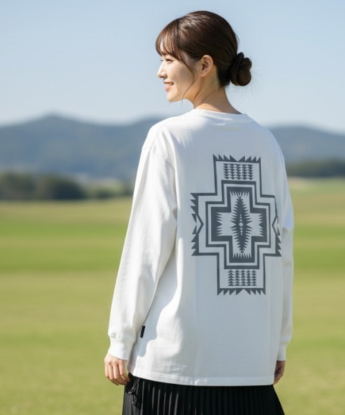 美品 ペンドルトン 長袖シャツ チュニックシャツ レディース XXL ロングシャツ 長袖 チュニック トップス シャツ レディース 大きい