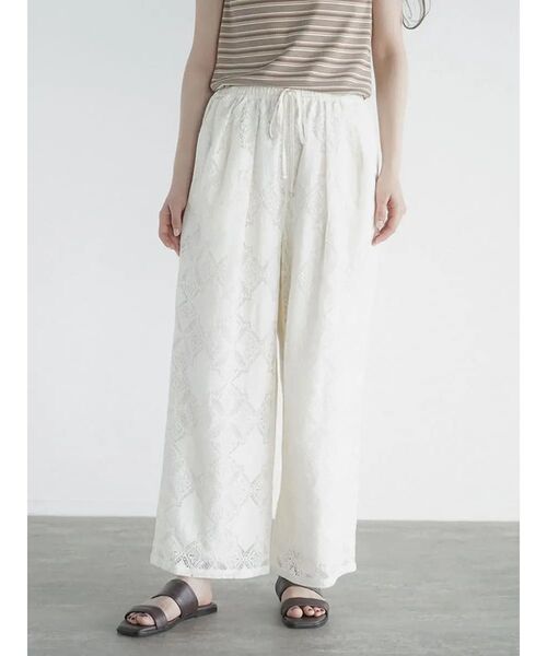 パンツ Leavers lace easy pants レディース