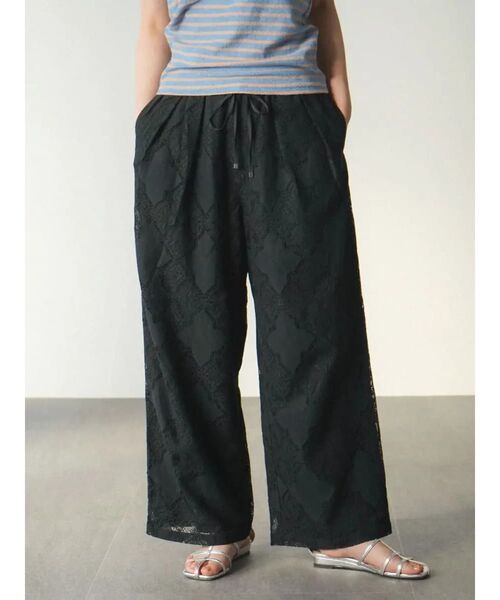 パンツ Leavers lace easy pants レディース_2