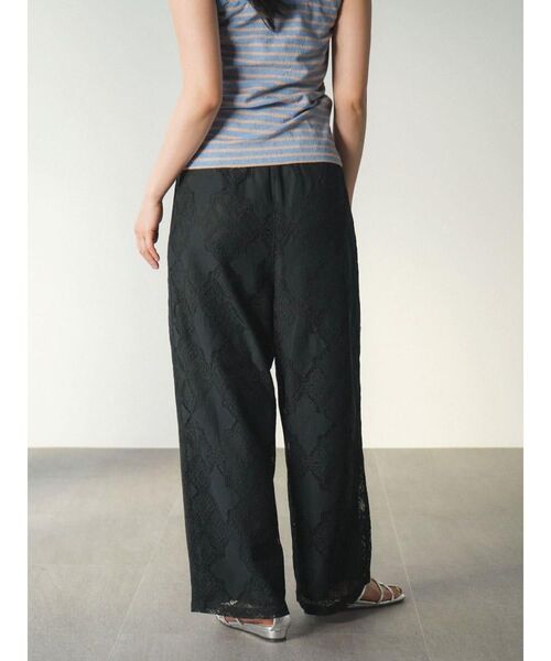 パンツ Leavers lace easy pants レディース_5