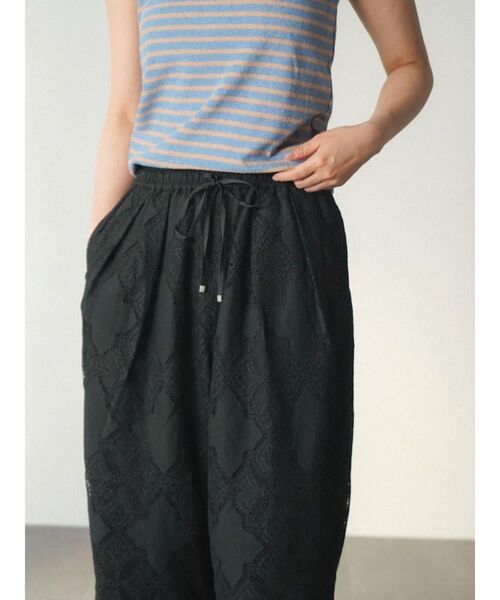 パンツ Leavers lace easy pants レディース_6