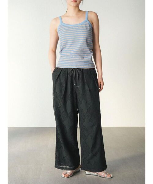パンツ Leavers lace easy pants レディース_7