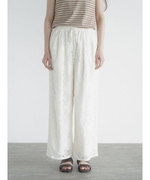 パンツ Leavers lace easy pants レディース_13