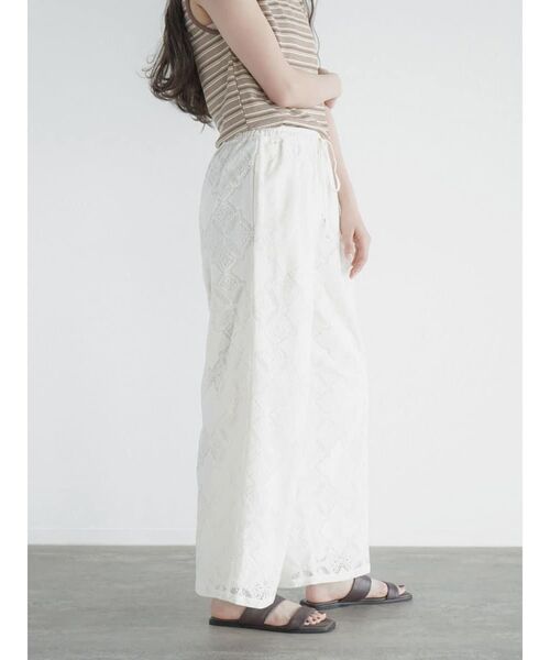 パンツ Leavers lace easy pants レディース_14