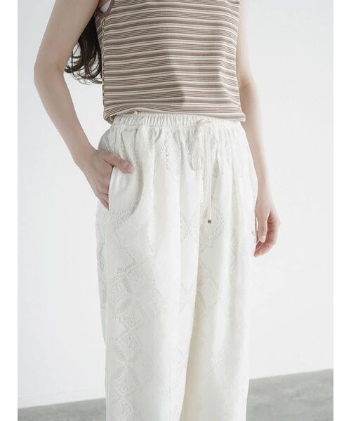 パンツ Leavers lace easy pants レディース_16