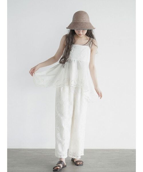 パンツ Leavers lace easy pants レディース_17
