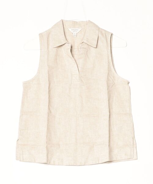 ブラウス シャツ BANANA REPUBLIC FACTORY STORE　　リネン ブレンド ポップオーバートップス レディースの画像