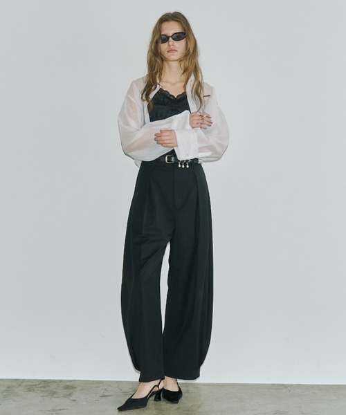 JOSE MOON（ジョゼムーン） ブラウス シャツ SHEER JOSEMOON SHORT