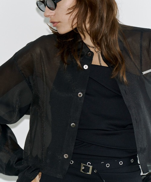 JOSE MOON（ジョゼムーン） ブラウス シャツ SHEER JOSEMOON SHORT