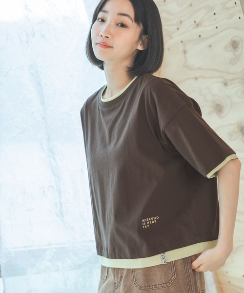 niko and…（ニコアンド） tシャツ レイヤーライクTシャツ レディース