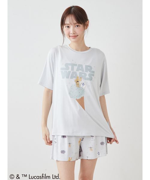 ☆週末限定値下☆新品ジェラピケ【STAR WARS】Tシャツ&ロングパンツセット gelato pique（ジェラートピケ） パジャマ ルームウェア 「STAR WARS