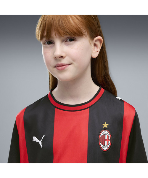 tシャツ PUMA プーマ キッズ 2026-27 ACミラン ホーム レプリカ ユニフォーム 128-164cm キッズ 子供服 男の子 女の子の画像