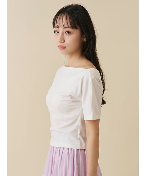 SNIDEL（スナイデル） tシャツ 半袖 バックオープンTシャツ レディース