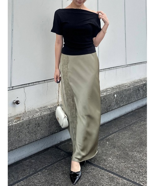 SNIDEL（スナイデル） tシャツ 半袖 バックオープンTシャツ レディース