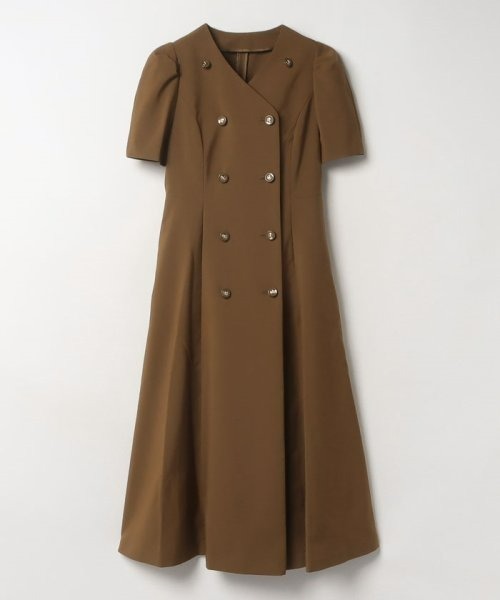 「LOULOU WILLOUGHBY」 半袖ワンピース 1 ブラウン レディース_画像10