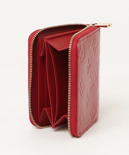ルイヴィトン ジッピーパース 財布 ヴェルニ コンパクト ケース 赤 LOUIS VUITTON（ルイ・ヴィトン） ヴェルニ ジッピー コインケース