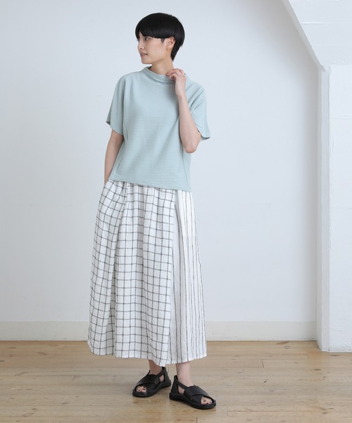 「Plantation」 半袖カットソー M size ライトブルー レディース_画像6