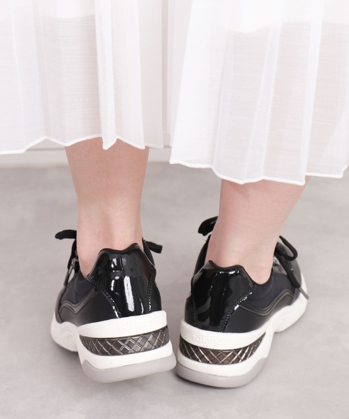 「+diana」 ローカットスニーカー L ブラック レディース_画像8