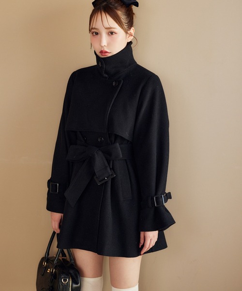 「one after another NICE CLAUP」 トレンチコート MEDIUM ブラウン レディース_画像6