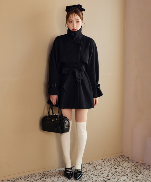 「one after another NICE CLAUP」 トレンチコート MEDIUM ブラウン レディース_画像8
