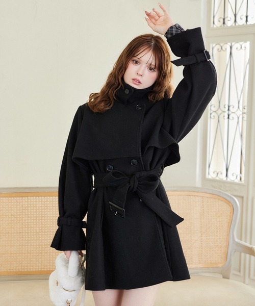 「one after another NICE CLAUP」 トレンチコート MEDIUM ブラウン レディース_画像10
