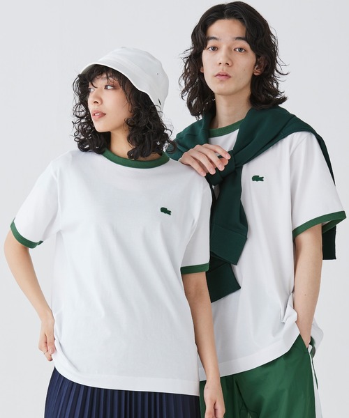 「LACOSTE」 半袖Tシャツ 4 ネイビー メンズ_画像5