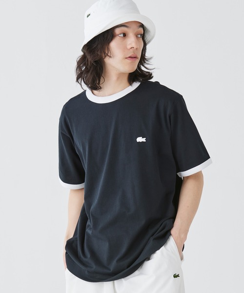 「LACOSTE」 半袖Tシャツ 4 ネイビー メンズ_画像8