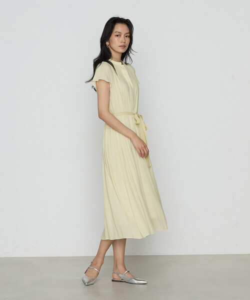 「K.T KIYOKO TAKASE」 半袖ワンピース 7号 ネイビー レディース_画像9