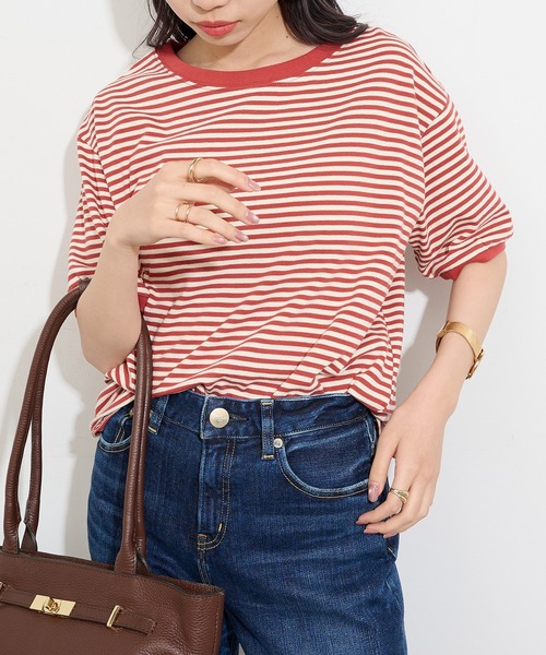 「STAR&STRIPE」 半袖Tシャツ M ネイビー レディース_画像4