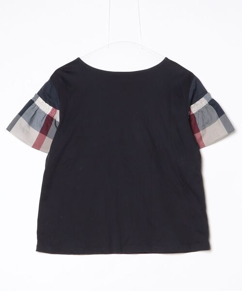 「BLUE LABEL CRESTBRIDGE」 半袖カットソー 38 ダークネイビー レディース_画像2