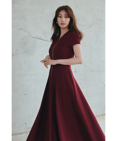 Her lip to ワンピース Front Zip Long Dress : ZOZOTOWN Yahoo!店