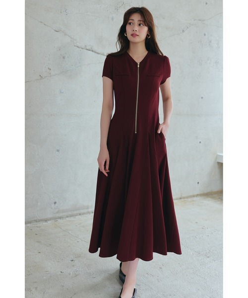 Her lip to ワンピース Front Zip Long Dress : ZOZOTOWN Yahoo!店