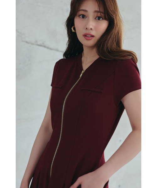 Her lip to ワンピース Front Zip Long Dress : ZOZOTOWN Yahoo!店