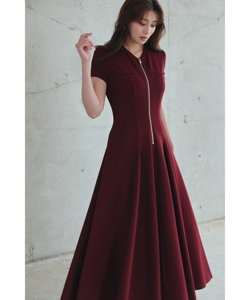 Her lip to ワンピース Front Zip Long Dress : ZOZOTOWN Yahoo!店