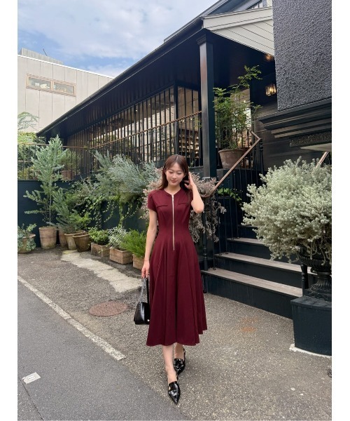 Her lip to ワンピース Front Zip Long Dress : ZOZOTOWN Yahoo!店