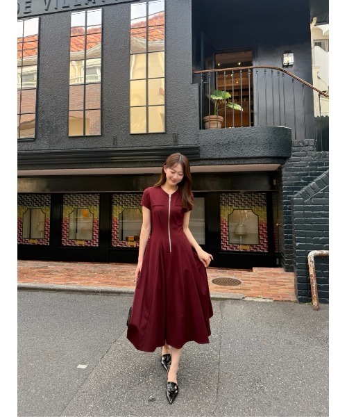 Her lip to ワンピース Front Zip Long Dress : ZOZOTOWN Yahoo!店