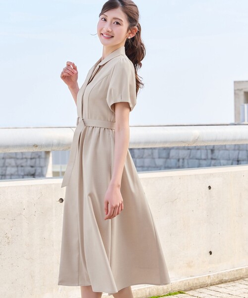 「Tiaclasse」 シャツワンピース S ネイビー レディース_画像9