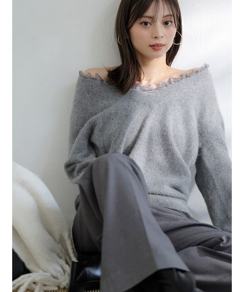 「SNIDEL」 スラックス 1 アイボリー レディース_画像4
