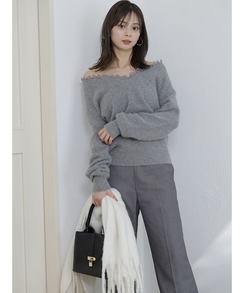 「SNIDEL」 スラックス 1 アイボリー レディース_画像5
