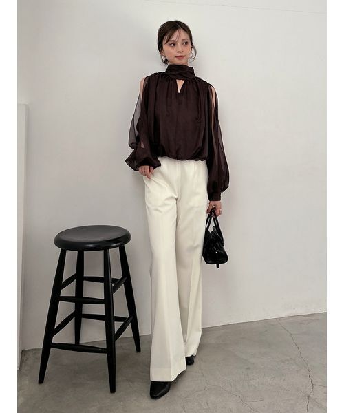 「SNIDEL」 スラックス 1 アイボリー レディース_画像9